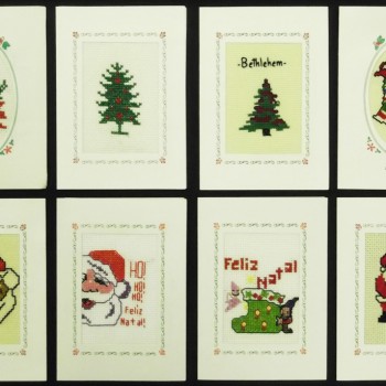 Hand-made cards in Bethlehem, cross-stitch